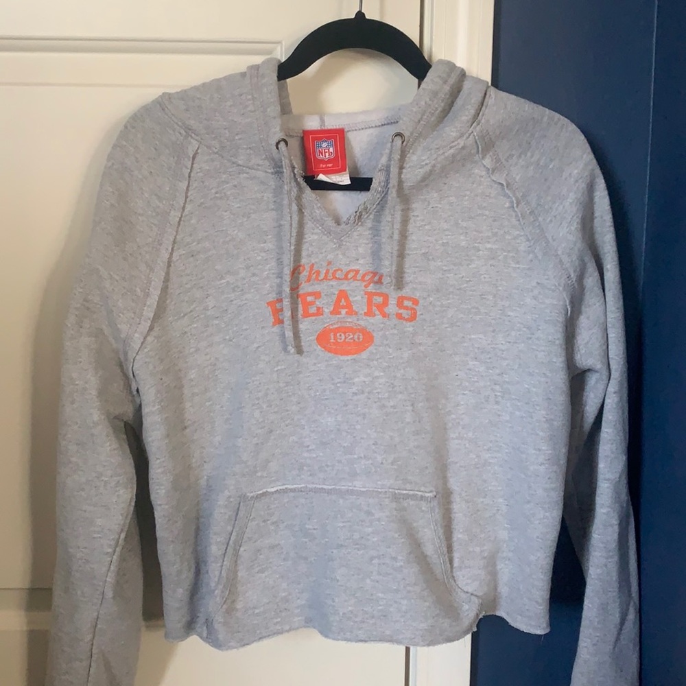 cropped chicago bears hoodie